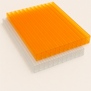 Поликарбонат сотовый листовой 3,7х2100х6000 мм янтарный 25% в наличии в Орле