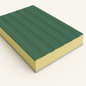 Стеновая сэндвич-панель с минеральной ватой 80 мм RAL 9002 в наличии в Орле