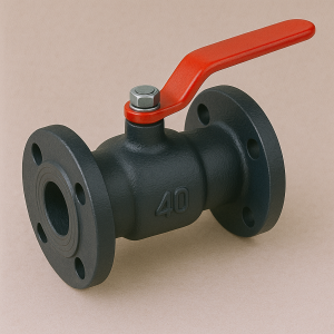 Чугунный кран шаровой проходной фланцевый ДУ 40 РУ 16 ГОСТ 9702-87 в наличии в Орле