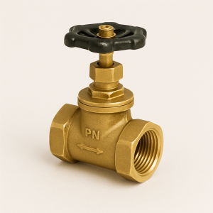 Клапан запорный латунный ДУ 40 РУ 16 15б1п в наличии в Орле