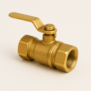 Латунный кран шаровой проходной муфтовый ДУ 40 РУ 10 ГОСТ 15527-2004 в наличии в Орле